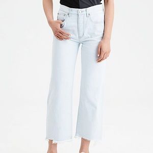 AE wide leg crop jean